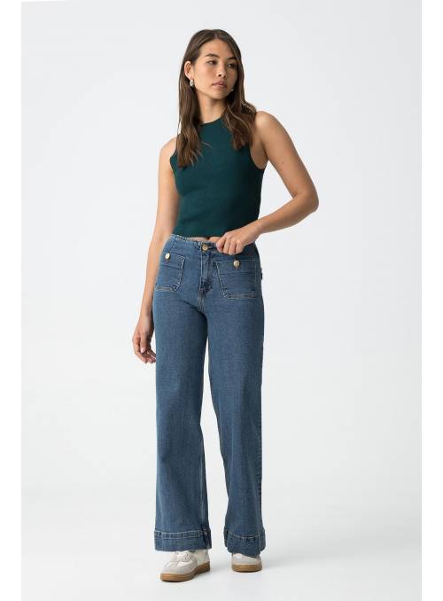 PANTALON SARAH AZUL OSCURO TIFFOSI