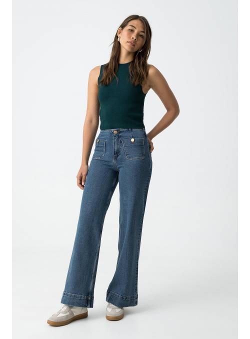 PANTALON SARAH AZUL OSCURO TIFFOSI