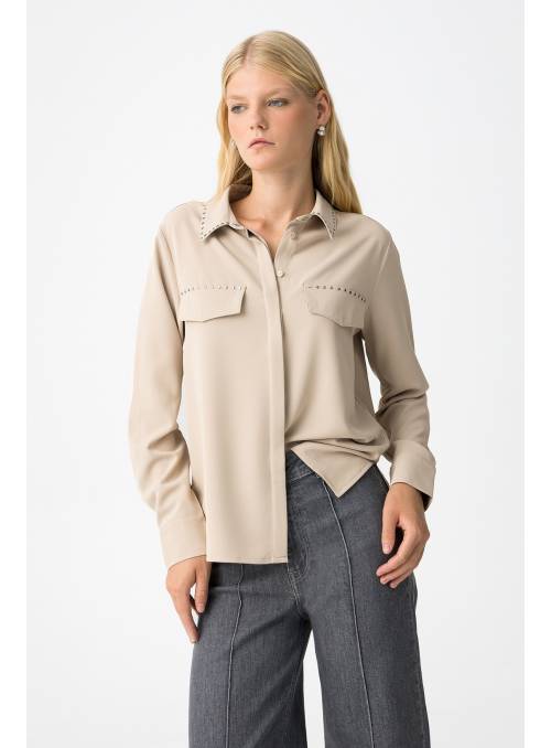 CAMISA ALPERCE BEIG TIFFOSI