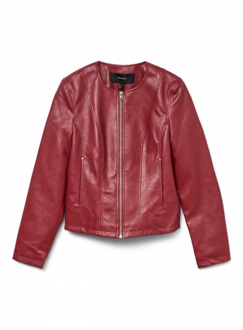 CHAQUETA MANDALIVA ROJA VERO MODA