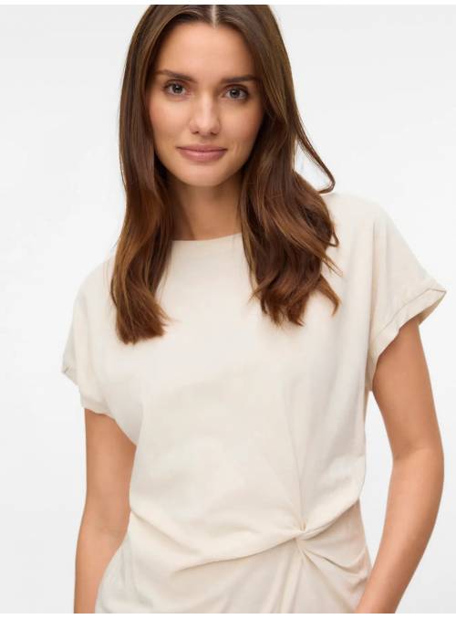 CAMISETA GANAS BEIG MERO MODA