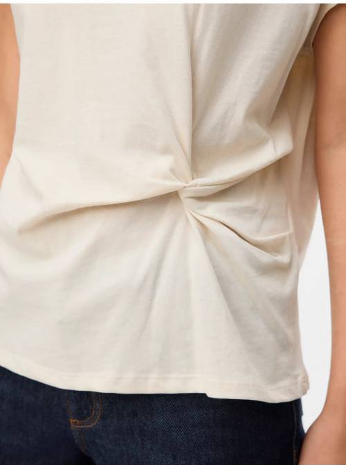 CAMISETA GANAS BEIG MERO MODA
