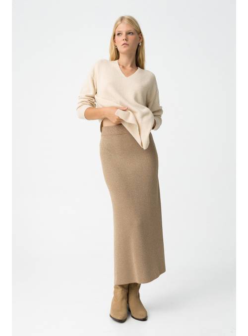 FALDA CASSIA BEIG TIFFOSI