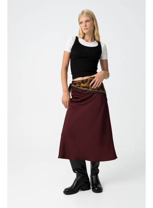 FALDA KANSAS BURDEOS TIFFOSI