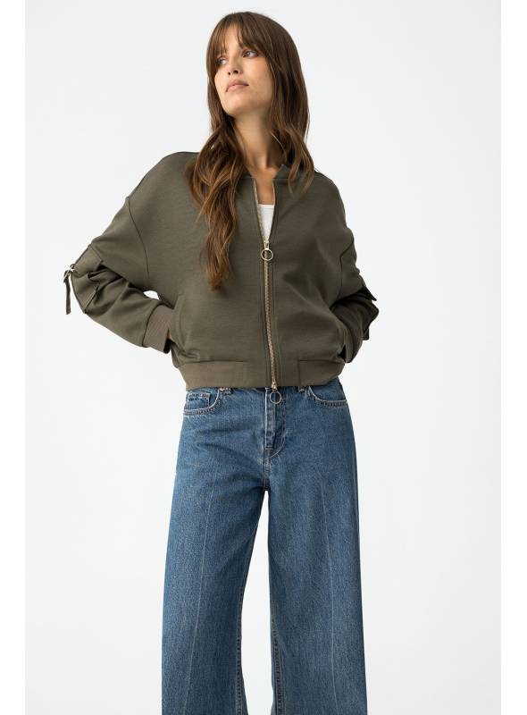 SUDADERA CREMALLERA LAUREN VERDE TIFFOSI