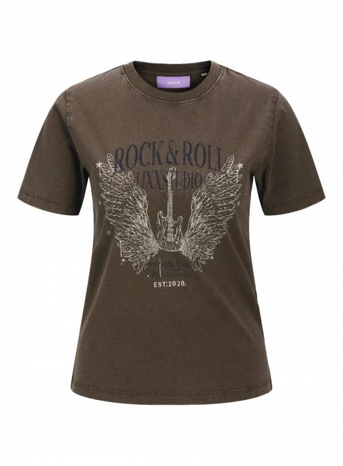 CAMISETA BRITTA MARRON JJXX