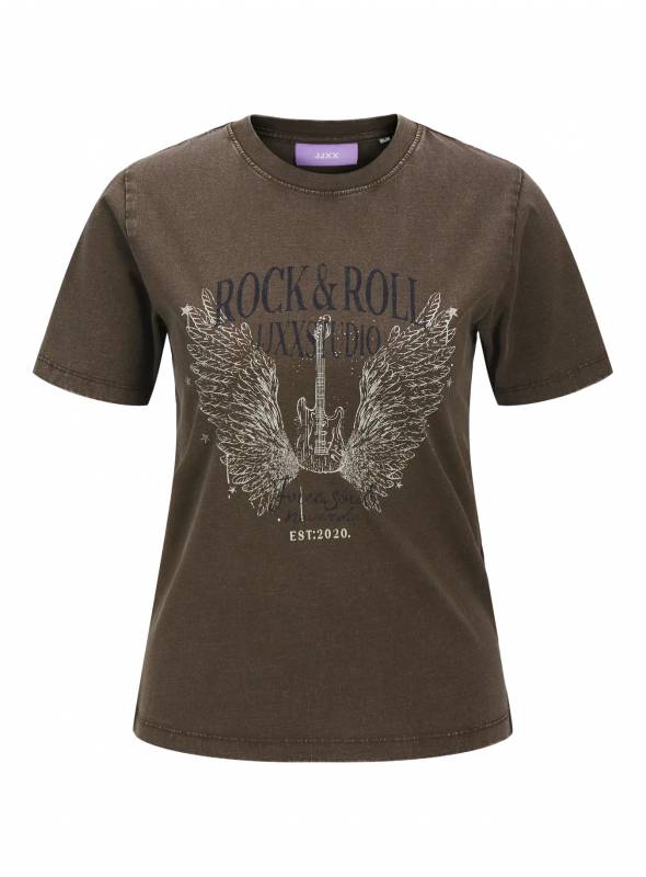 CAMISETA BRITTA MARRON JJXX
