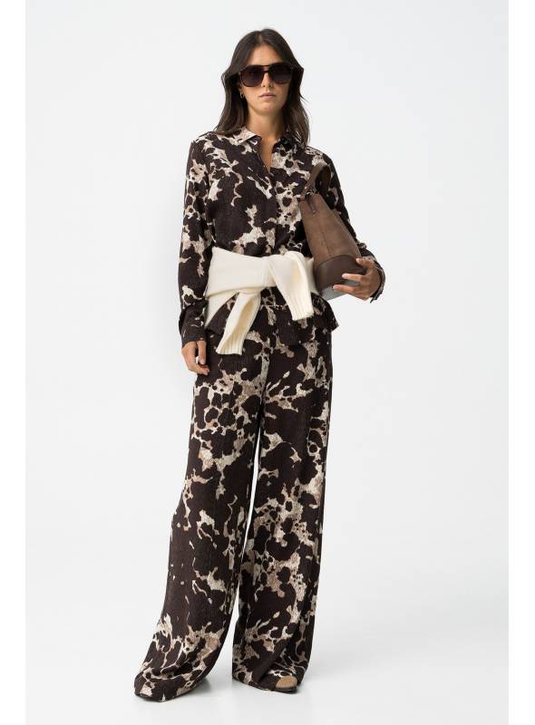 PANTALON QATAR ESTAMPADO CHOCO