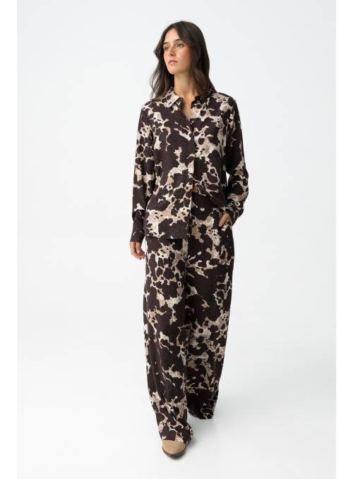 PANTALON QATAR ESTAMPADO CHOCO