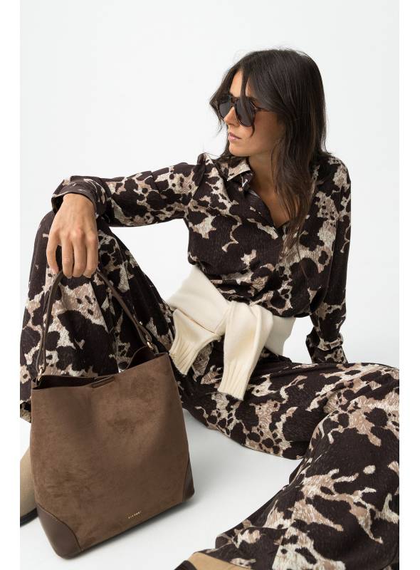 PANTALON QATAR ESTAMPADO CHOCO