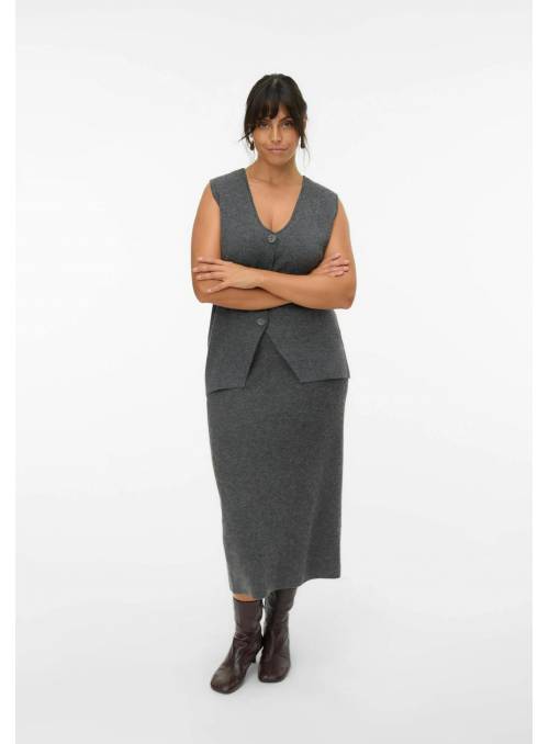 FALDA BRISA PUNTO GRIS VERO MODA