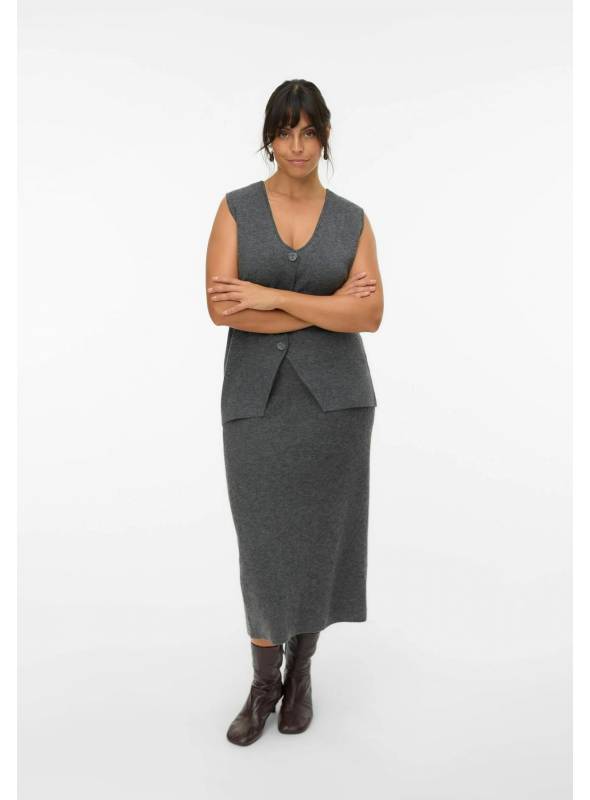 FALDA BRISA PUNTO GRIS VERO MODA