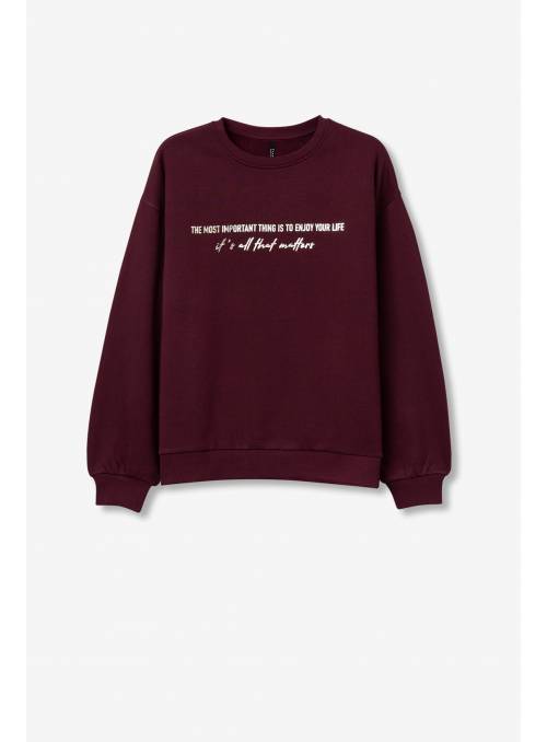 SUDADERA OCEANIC GRANATE TIFFOSI