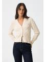 REBECA LICORIAS BEIGE BOTON DORADO TIFFOSI