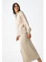 FALDA DE PUNTO KYRI BEIGE TIFFOSI