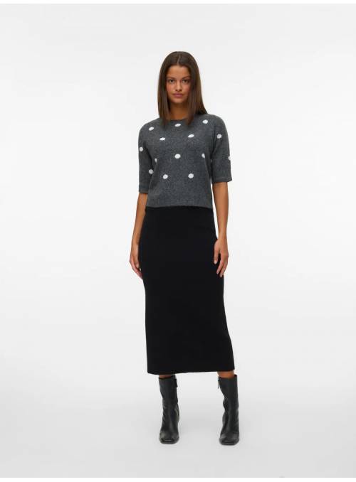 FALDA BRISA PUNTO NEGRA VERO MODA