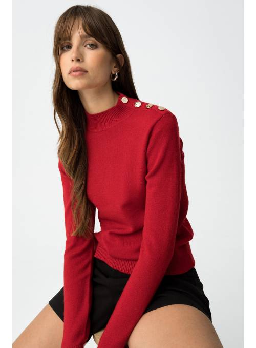 JERSEY BAUHAUS ROJO BOTONES TIFFOSI