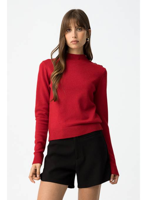 JERSEY BAUHAUS ROJO BOTONES TIFFOSI