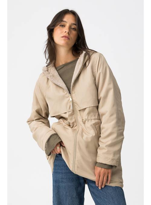 CHAQUETA ROCHY REVERSIBLE BEIGE TIFFOSI