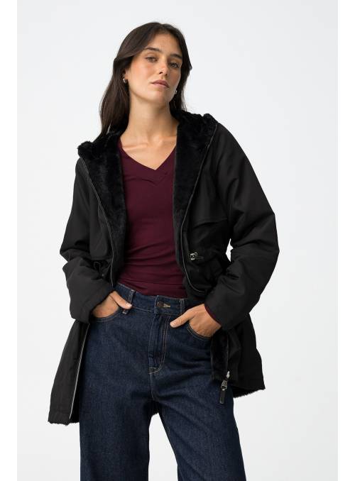CHAQUETA ROCKY NEGRA REVERSIBLE TIFFOSI