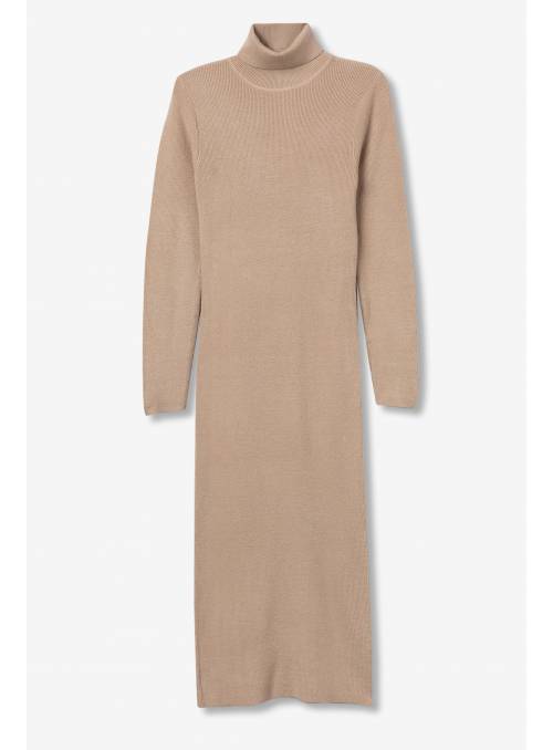 VESTIDO CHLOE PUNTO BEIG TIFFOSI