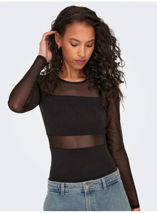 BODY ESTHER TUL NEGRO ONLY