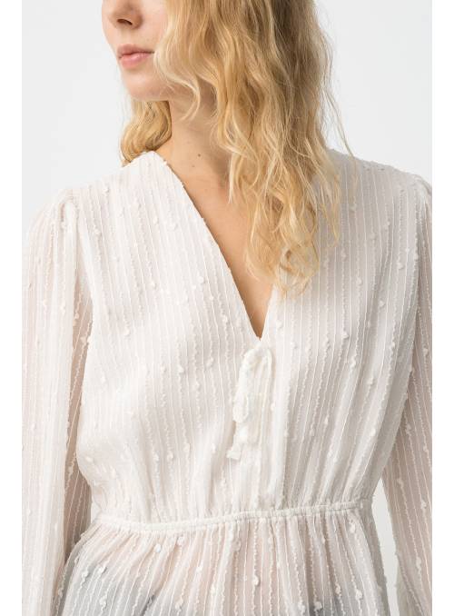 BLUSA LENTEJUELAS BLANCA TIFFOSI