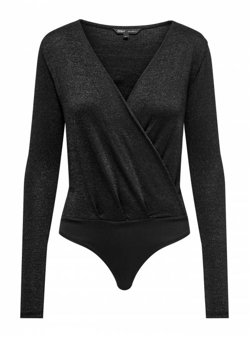 BODY MANGA LARGA BRILLO ONLY
