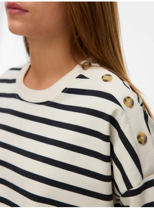 SUDADERA TONY RAYAS NEGRO B/N VERO MODA