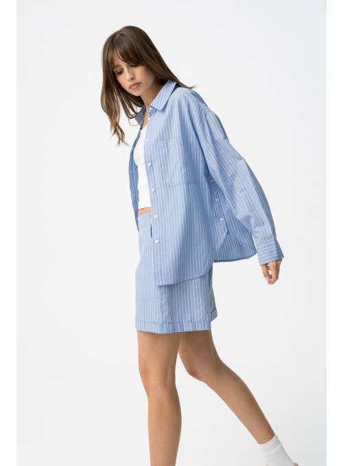 CAMISA LECAS AZUL RAYAS TIFFOSI