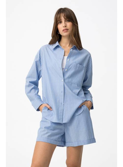 CAMISA LECAS AZUL RAYAS TIFFOSI