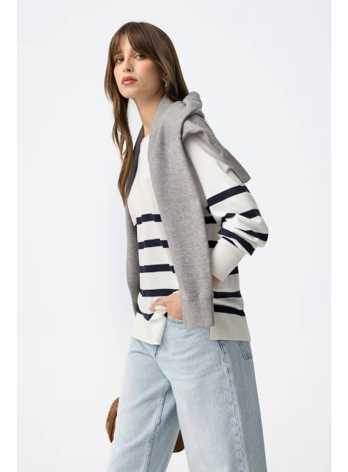 JERSEY THEA BLANCO RAYAS TIFFOSI