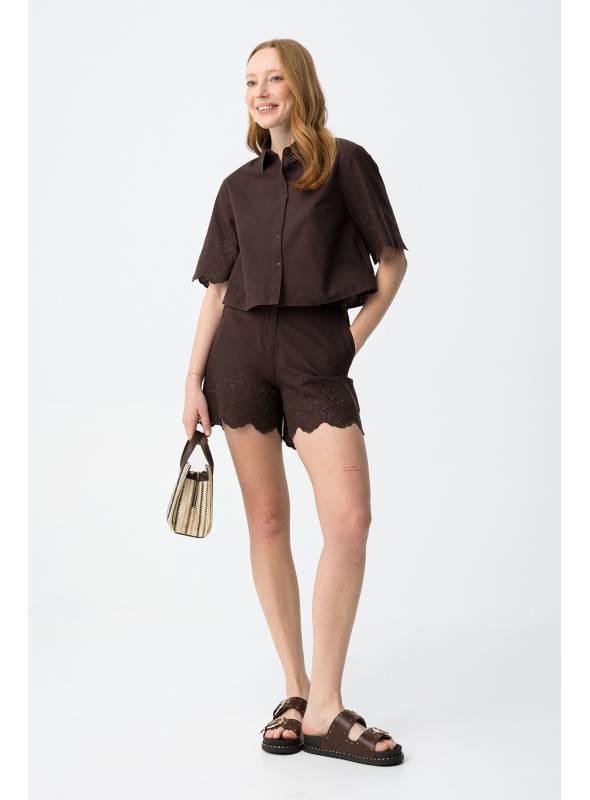 SHORT LENCASTRE MARRON TIFFOSI