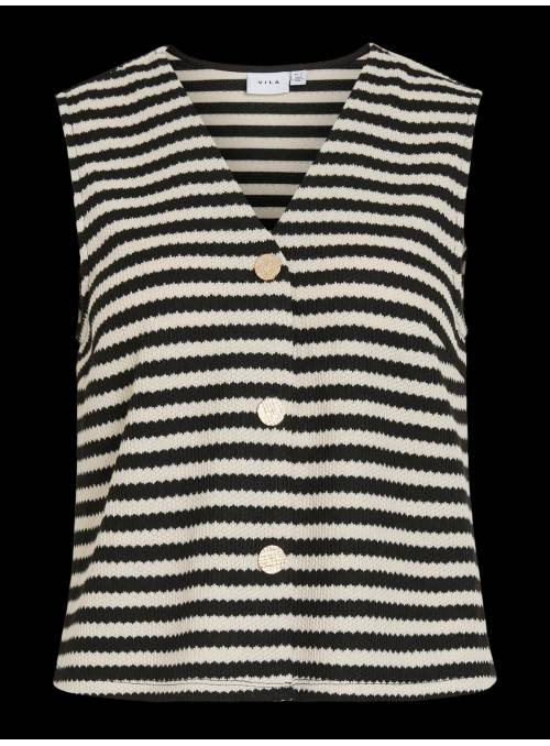 CHALECO HIMLAS RAYAS BLANCO / NEGRO VILA