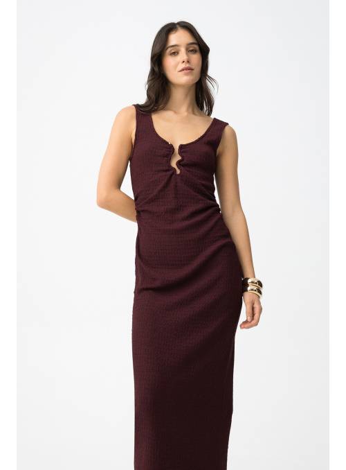 VESTIDO BALTOY GRANATE TIFFOSI