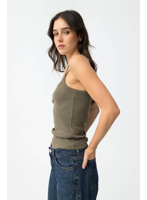 TOP TIRANTES OLIVE 3 COLORES TIFFOSI