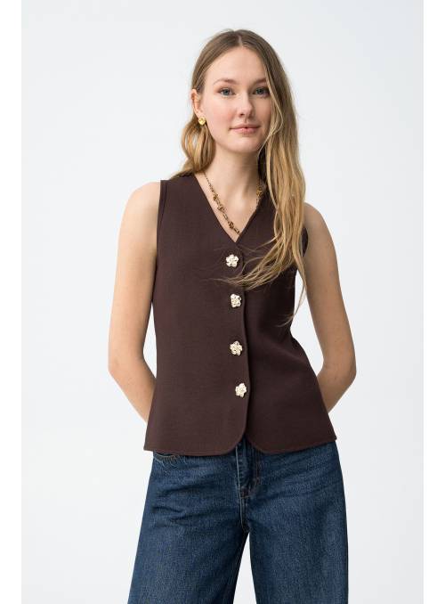 CHALECO FLEUR CHOCOLATE TIFFOSI