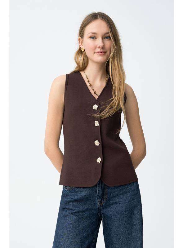 CHALECO FLEUR CHOCOLATE TIFFOSI