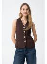 CHALECO FLEUR CHOCOLATE TIFFOSI