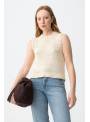 TOP CROCHE BEIGE TIFFOSI