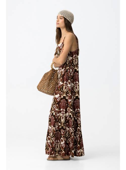 VESTIDO MARGARIDA TIRANTE NACAR TIFFOSI