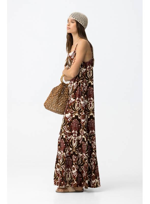 VESTIDO MARGARIDA TIRANTE NACAR TIFFOSI