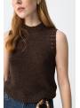 TOP BAELLA CROCHE CHOCO