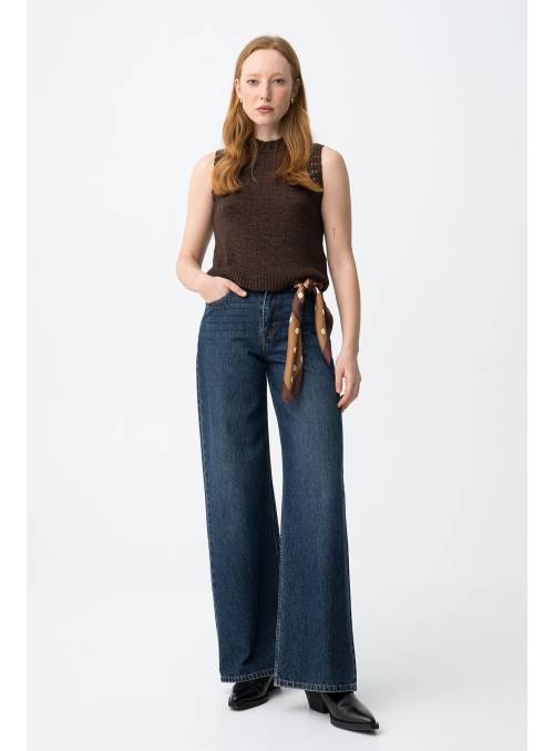 TOP BAELLA CROCHE CHOCO