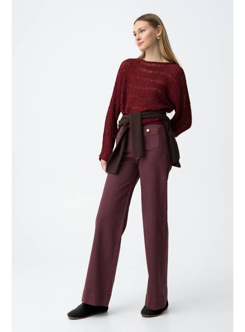 PANTALÓN SARAH GRANATE TIFFOSI