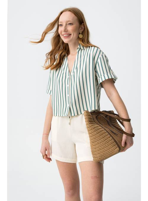 CAMISA ACTIVEA BLANCA RAYAS TIFFOSI