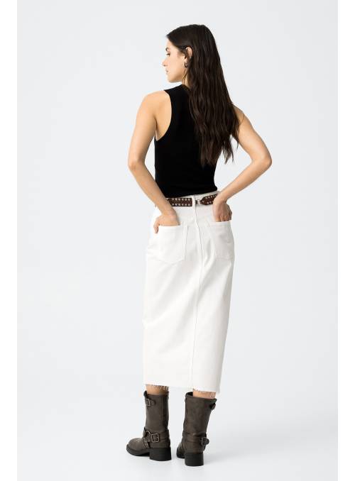 FALDA STEFANI BLANCA TIFFOSI