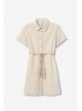VESTIDO EARLY BEIGE CON LINO