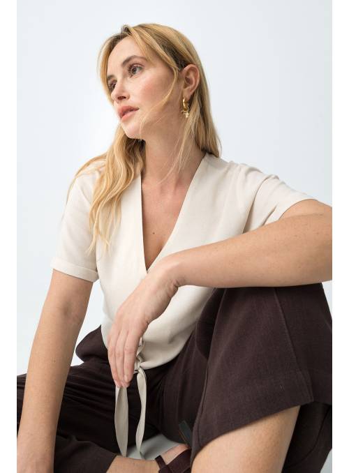 BLUSA BENJI BEIGE TIFFOSI