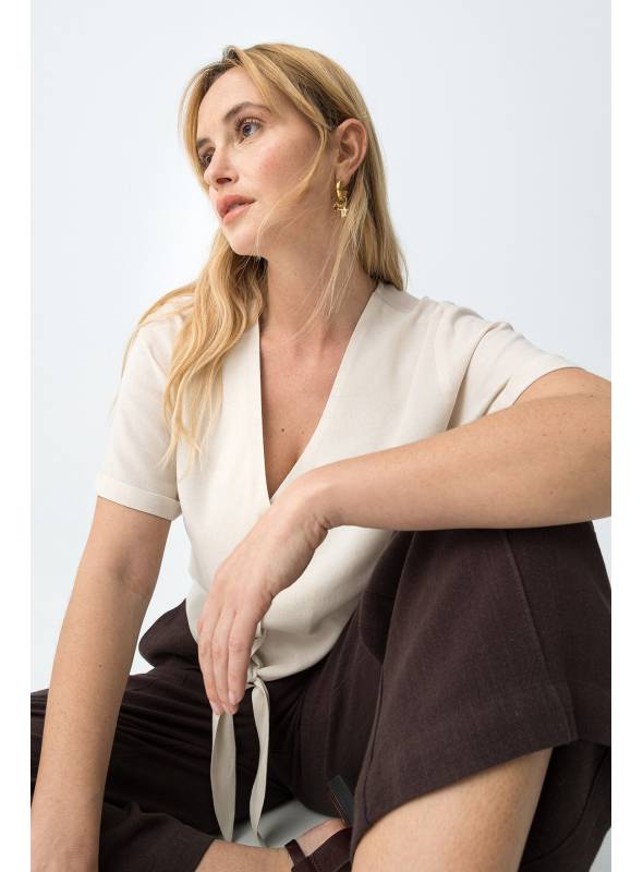 BLUSA BENJI BEIGE TIFFOSI